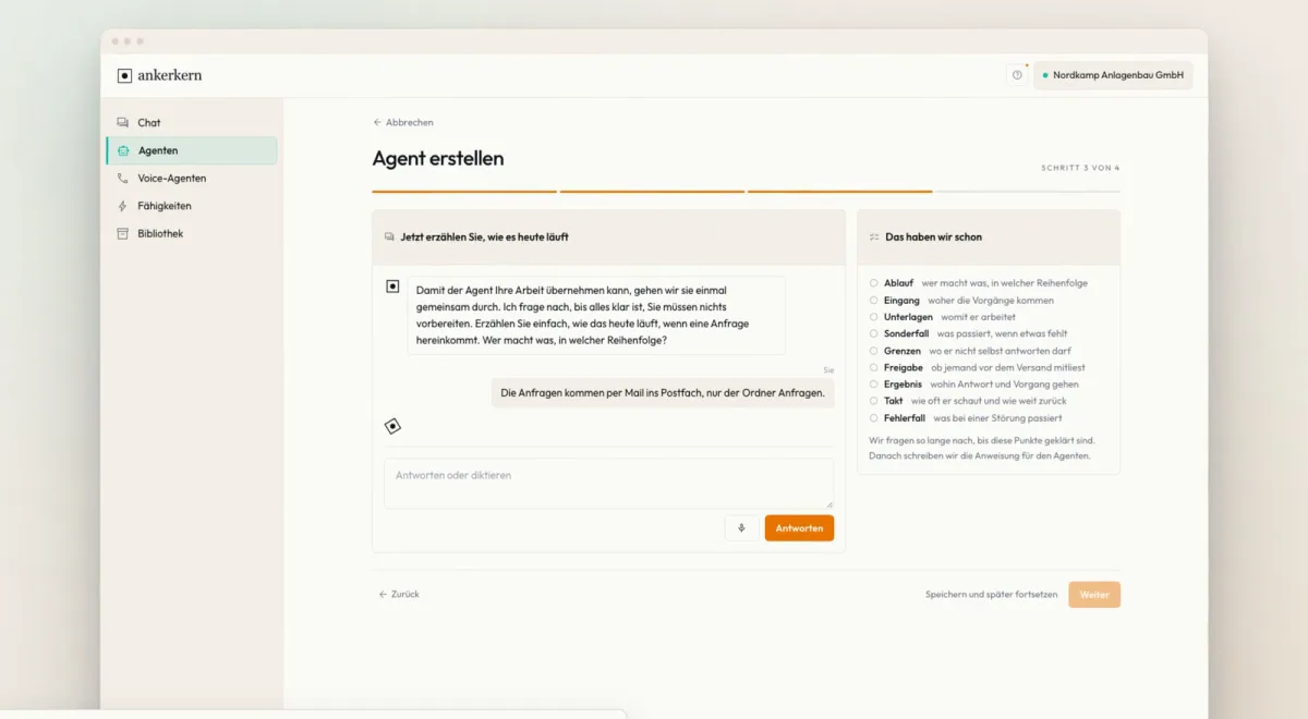 Assistenzgestützte Agentenentwicklung