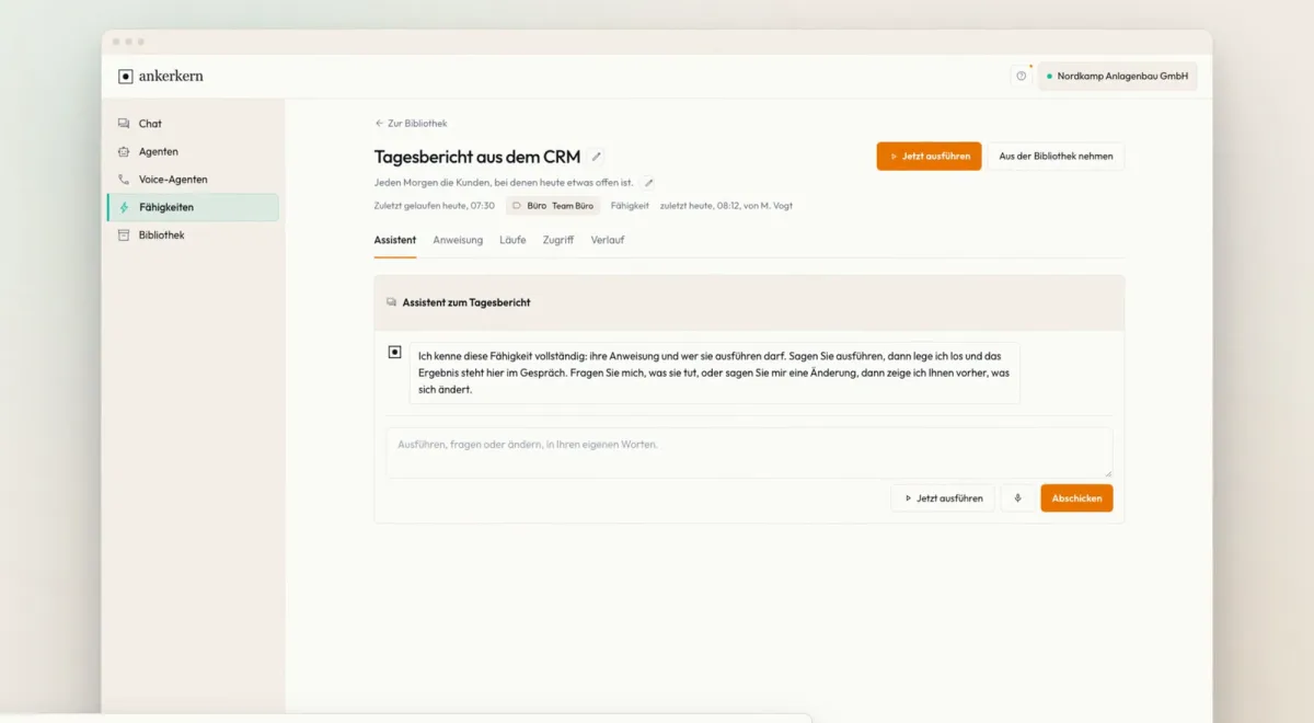 Ausführen, ändern und nachvollziehen an einem Ort