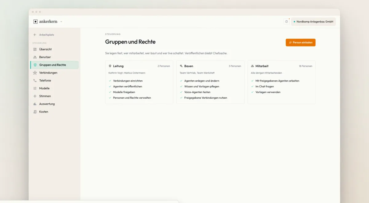 Rollen- und Berechtigungsmanagement
