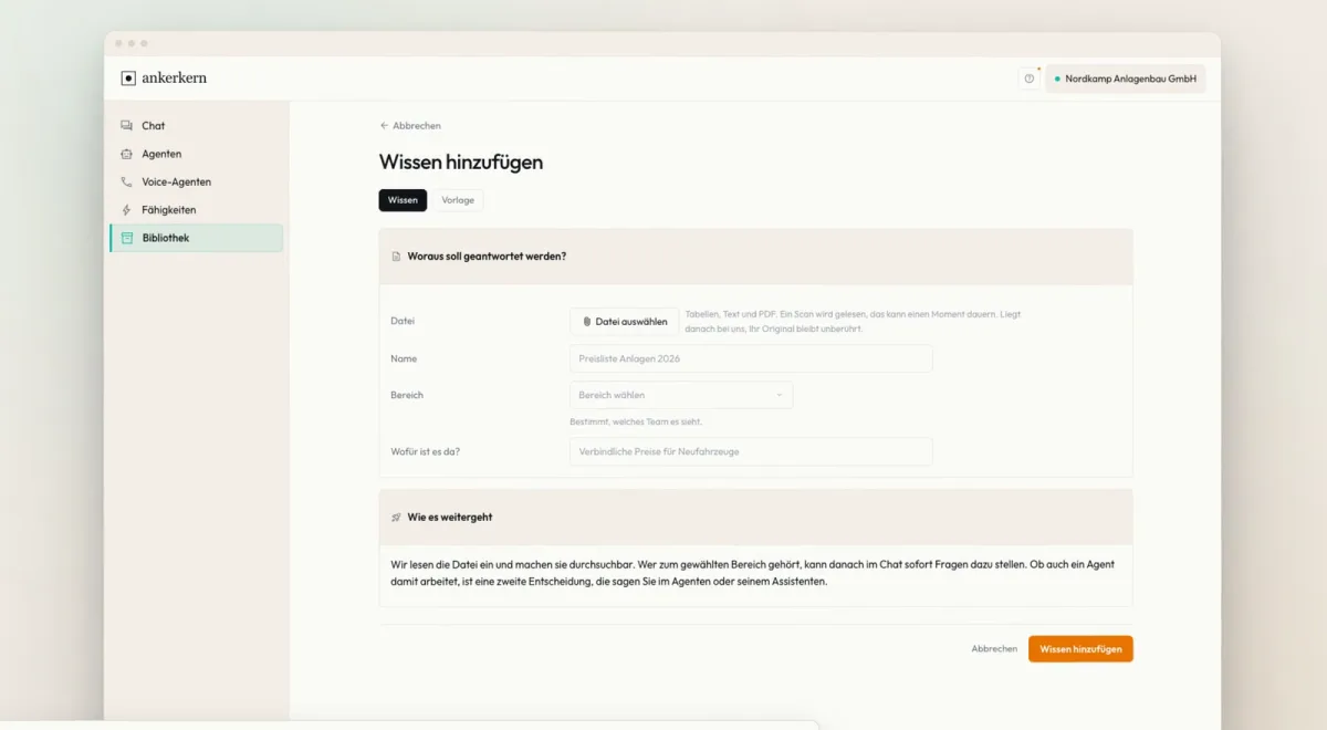 Zentrale Verwaltung von Dokumenten und Vorlagen